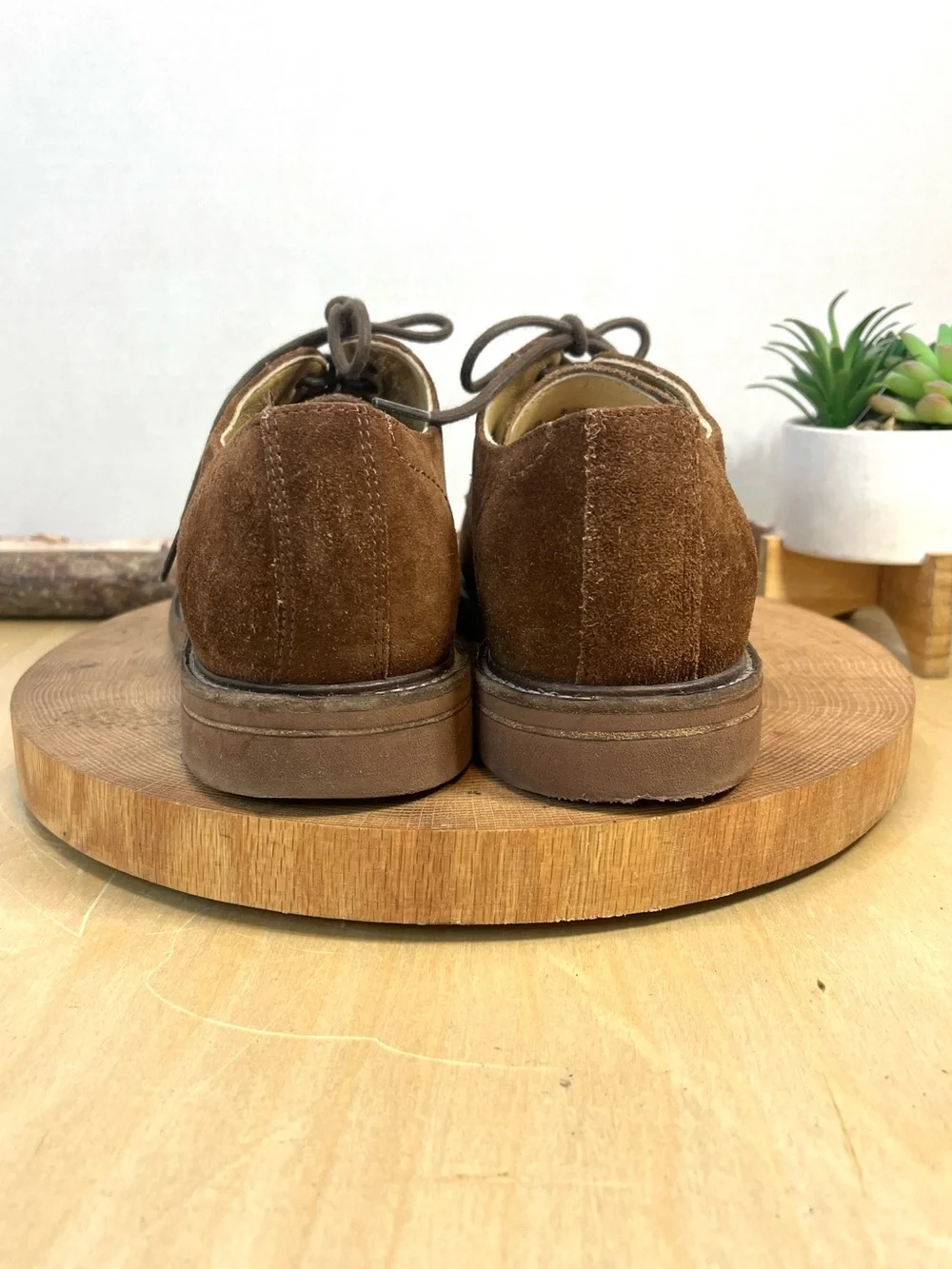 Vintage Frye Brown Suede Oxford Shoes Made in Mexico – Men's Size 8.5D – Preppy